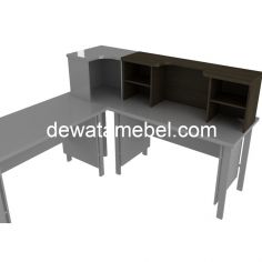 Reception Counter Size 120 - Orbitrend OSA-1020 / Brown Beech